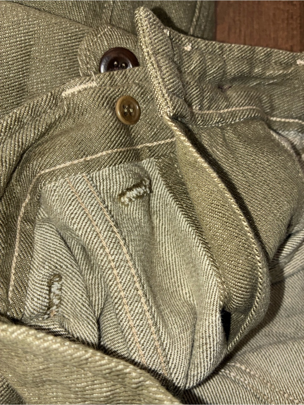 RRL Olive Slub-Denim Skirt - Picture 15 of 16